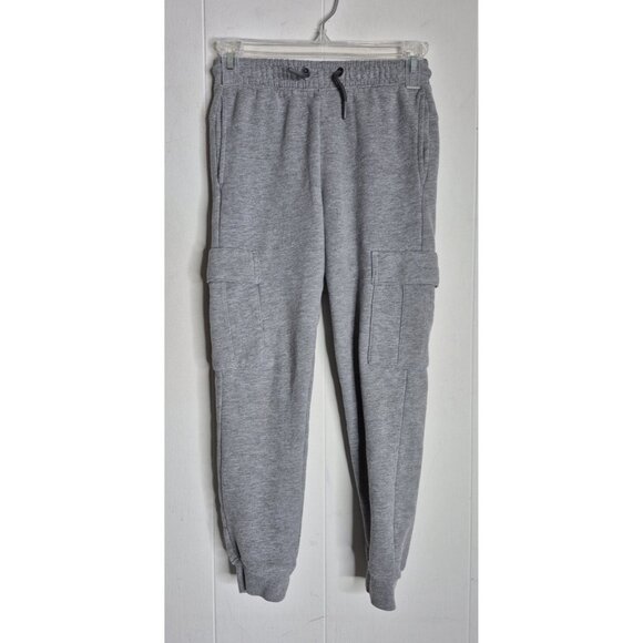 All In Motion Gray Fleece Jogger Pants Youth Boys Size M 8-10 - Picture 7 of 9